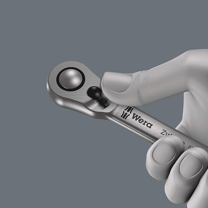 Wera Tools 8004 Zyklop Metal Ratchet with Switch Lever