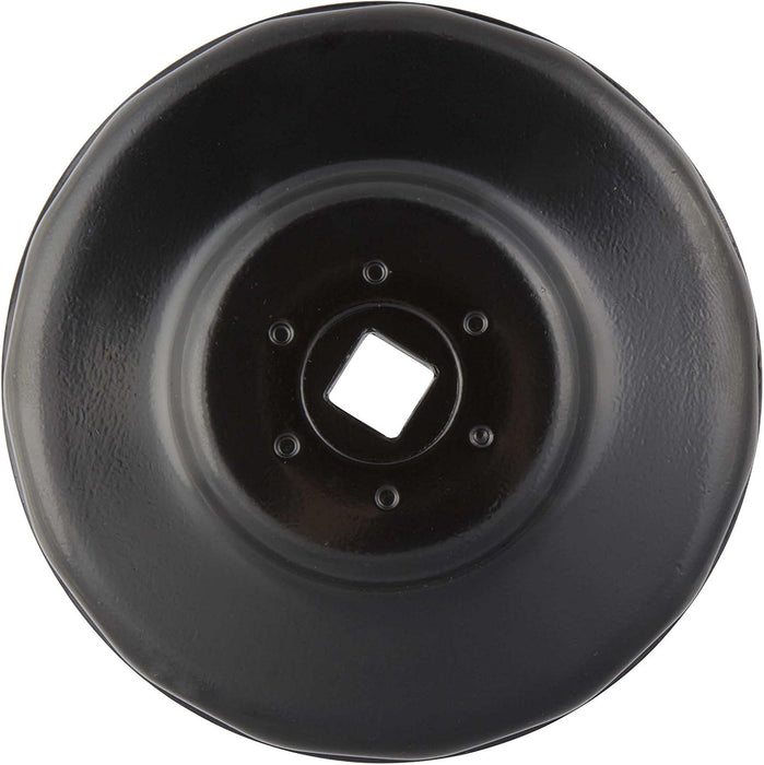 Steelman 06121 93mm x 15 Flute Low Profile Oil Filter Cap Wrench Socket for Confined Screw-In Filters, 3/8-inch Drive, Durable Chrome Vanadium Steel