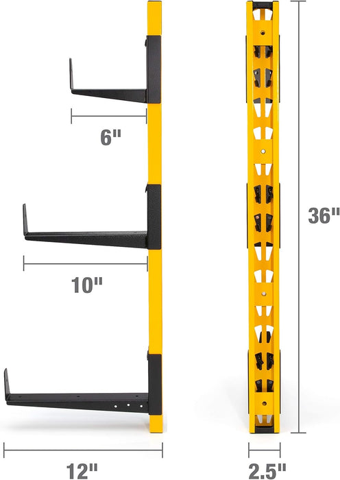 DEWALT DXSTACLR 3-Piece Wall Mount Cantilever Rack