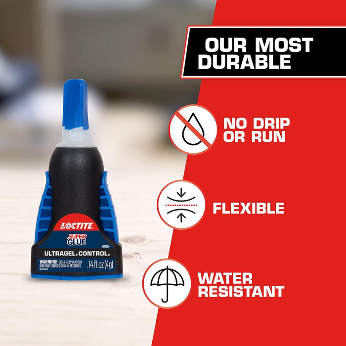 Loctite 1363589 Super Glue Ultra Gel Control, Clear, 0.14 fl oz Bottle (Pack of 2)