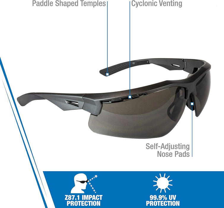 Radians TXM6-23ID Gun Metal Frame - Smoke IQuity Anti-Fog Lens