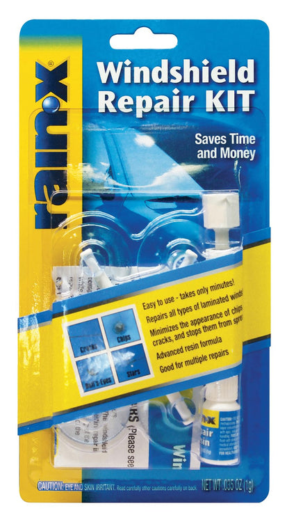 Rain-X 600001 Windshield Repair Kit, Quick and Easy Durable Resin Based Windshield Repair Kit for Chips and Cracks