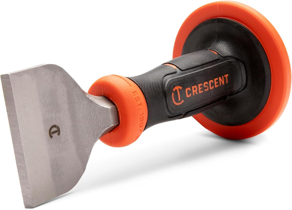 Crescent CBCH30H 3" x 8-1/2" Brick Chisel with Handguard