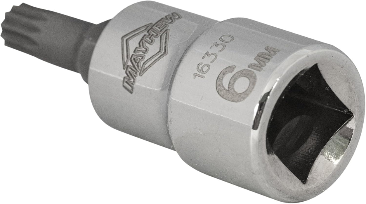 Mayhew Tools 16024 Triple Square Socket Bit Set, Chrome Plated, 9-Piece