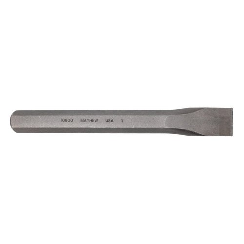 Mayhew Tools 10802 Carded Cold Chisel, 1" x 8", Shot Blast Finish