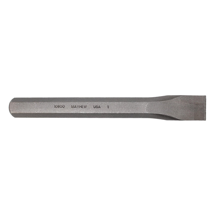 Mayhew Tools 10802 Carded Cold Chisel, 1" x 8", Shot Blast Finish