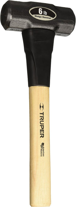 Truper 33186 6-Pound Sledge Hammer, Hickory Handle, 16-Inch