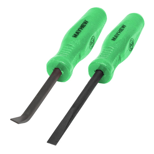 Mayhew Tools 31093GN Mini Heavy Duty Pry Bar, 2-Piece Set, Green