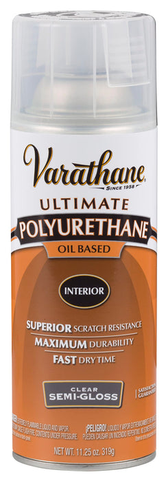 Varathane 6081 Clear Semi Gloss Interior Oil Based Premium Polyurethane, 11.25 oz (Pack of 1)