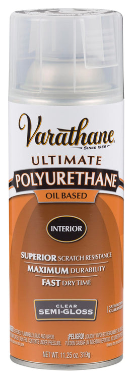 Varathane 6081 Clear Semi Gloss Interior Oil Based Premium Polyurethane, 11.25 oz (Pack of 1)