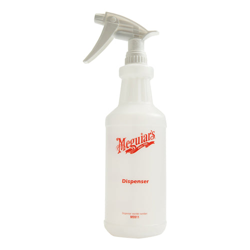 Meguiar's M9911 Spray Bottle - Fill With Your Favorite Liquid Cleaner for Car Detailing - 32 Ounce Spray Bottle with Sprayer (Empty)