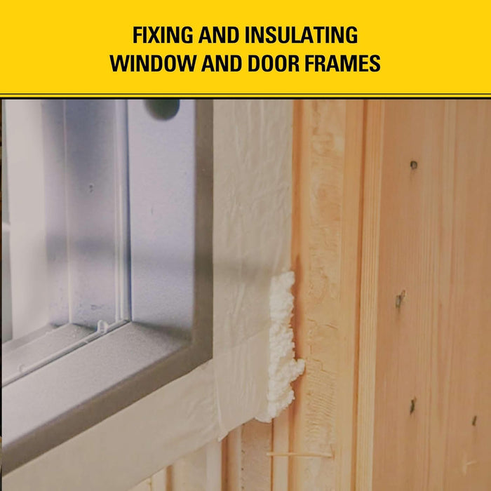 Stanley F993 Expanding Foam Sealant Spray, Gaps & Cracks Filler, PestBlocker for Indoor/Outdoor Use, Paintable, Waterproof, Polyurethane Insulation Foam with Straw Applicator, 12 oz (Pack of 1)