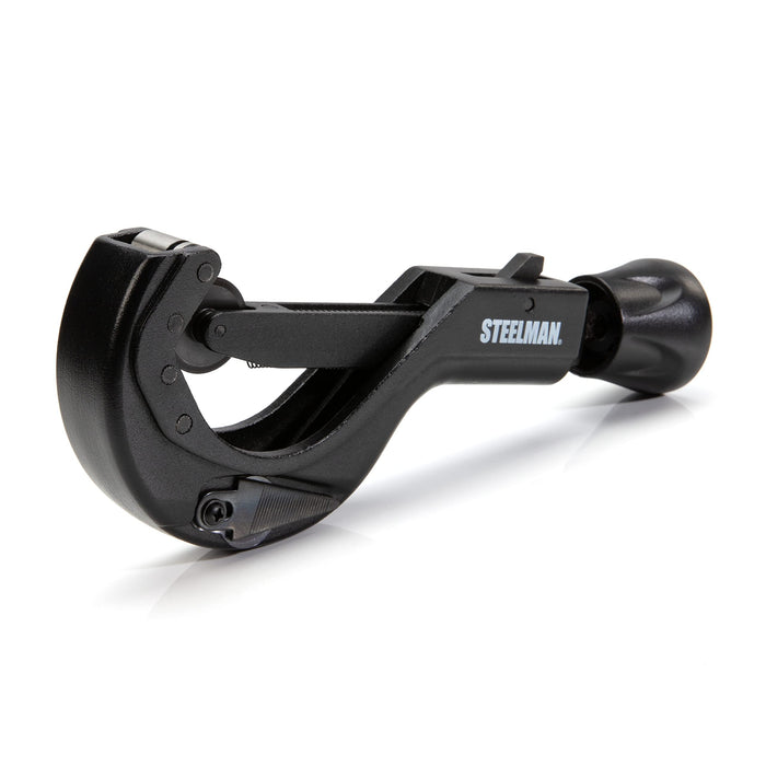 Steelman 42568 Metal Pipe and Tube Feed Cutter, Cuts 2-1/2-inch Tube Including Copper, Brass, Aluminum, ABS, and PVC, Die Cast Steel Body, Hardened Steel Blades