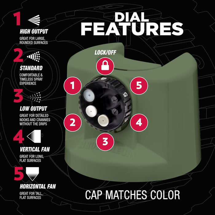 Rust-Oleum 383421 Stops Rust Custom Spray 5-in-1 Spray Paint, 12 oz, Satin Earthy Green (Pack of 1)