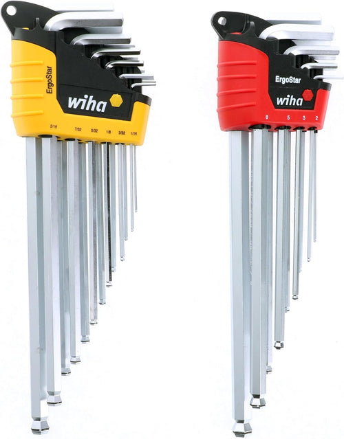 Wiha 66992 MagicRing Ball End Hex L-Key Set In Holders, 22 Piece