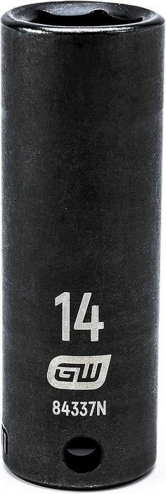 GEARWRENCH 3/8" Drive Deep Impact Metric Socket 14mm, 6 Point - 84337N