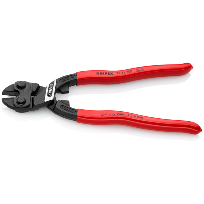 KNIPEX 8" CoBolt High Leverage Compact Bolt Cutters-Notched Blade