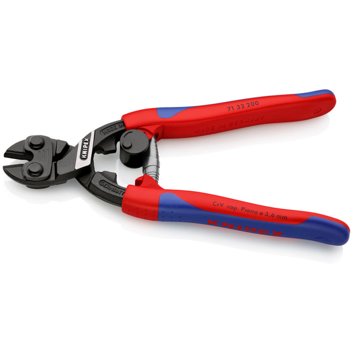 KNIPEX 8" CoBolt High Leverage Compact Bolt Cutters-Notched Blade