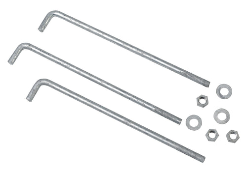 Mutual Industries 7701-0-8 Anchor Bolts, 1/2" x 8" (Pack of 50)