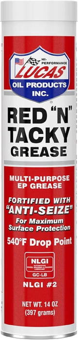 Lucas Oil 10005 Red 'N' Tacky Grease - 14 Ounce