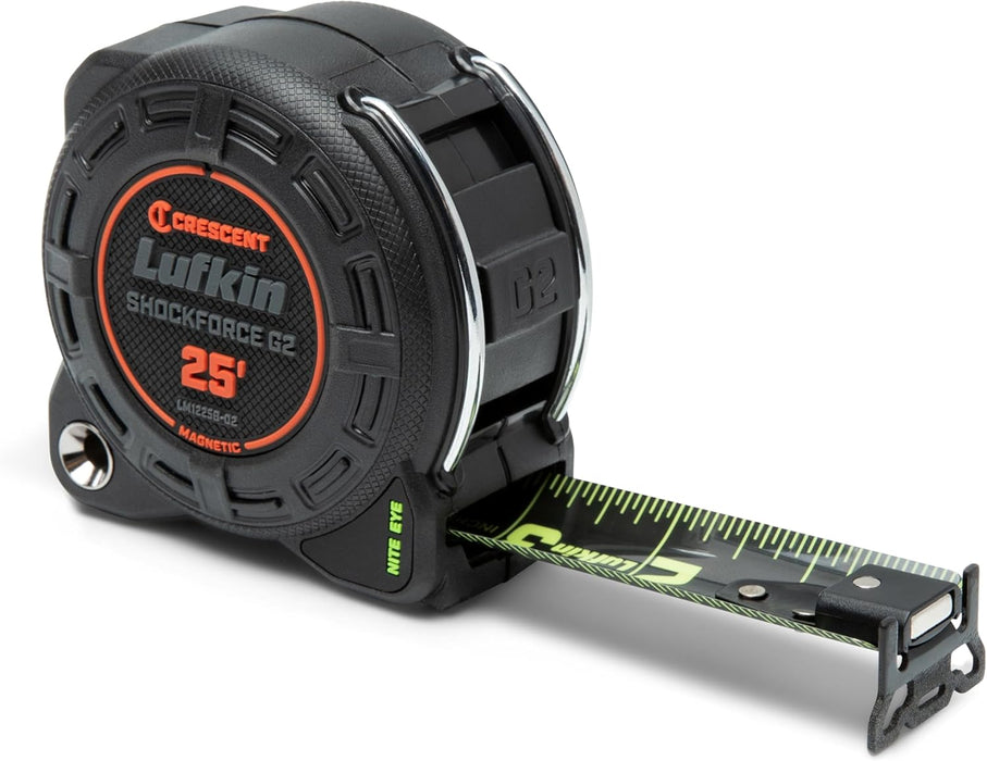 Lufkin (LM1225B-02) Shockforce G2 25-ft Nite Eye Magnetic Tape Measure