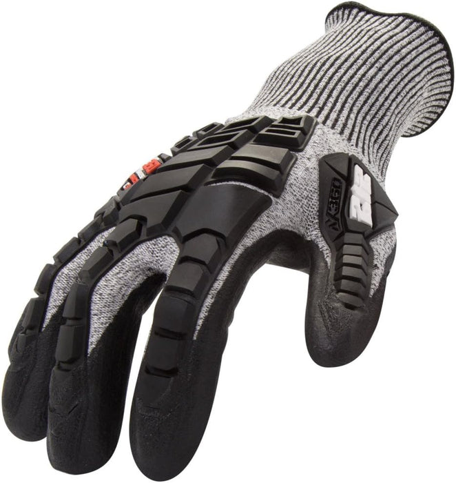 AX360 Impact Cut Resistant Gloves in Black and Gray (EN Level 5, ANSI A3) XL