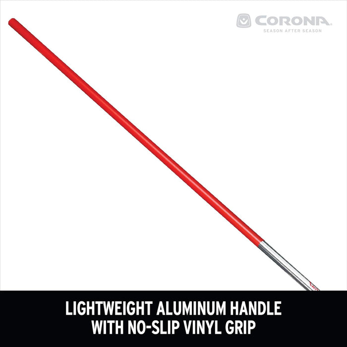 Corona RK62060 Fixed Tine Shrub Rake, Aluminum Handle, 8-Inch Wide Shrub Rake