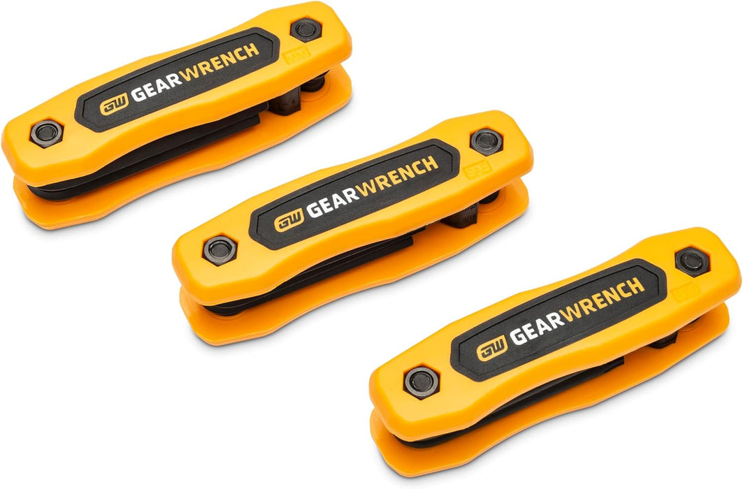 GEARWRENCH 83512 25 Piece SAE/Metric/Torx Folding Hex Key Set