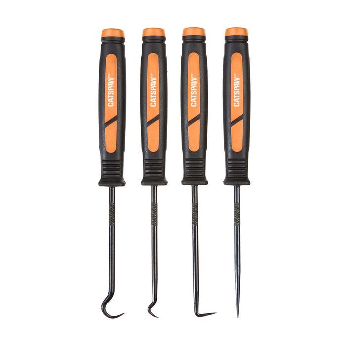 Mayhew Tools 60003 CatsPaw Mini Hook and Pick Set, Chrome-Vanadium, 4-Piece Set