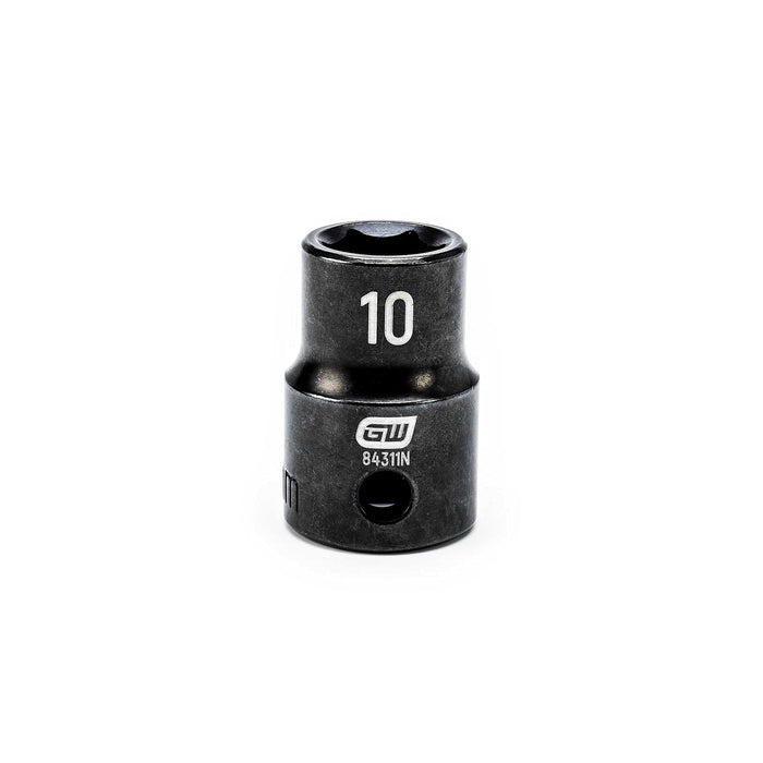 GEARWRENCH 84311N 3/8" Drive Standard Impact Metric Socket 10mm, 6 Point