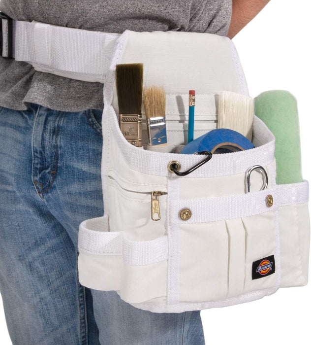 Dickies 57053 8-Pocket Padded Tool Belt/Utility Pouch for Painters, Carpenters, and Builders, Adjustable 3-Inch Belt, Durable Canvas Construction