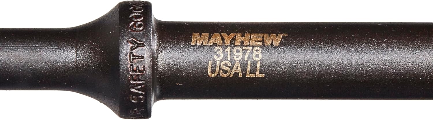 Mayhew Tools 31978 Pneumatic Taper Punch, Sharp Point x 18", Black Oxide Finish