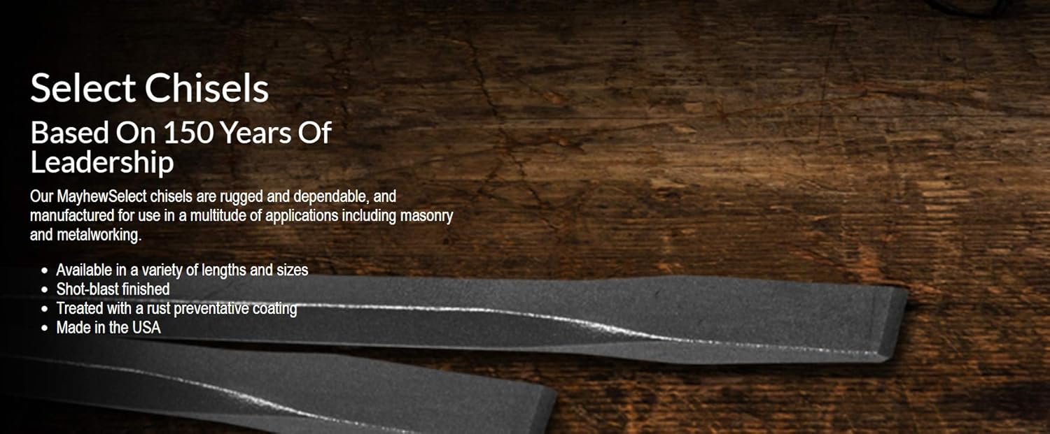 Mayhew Select 89062 Carded Cold Chisel Set, 3-Piece