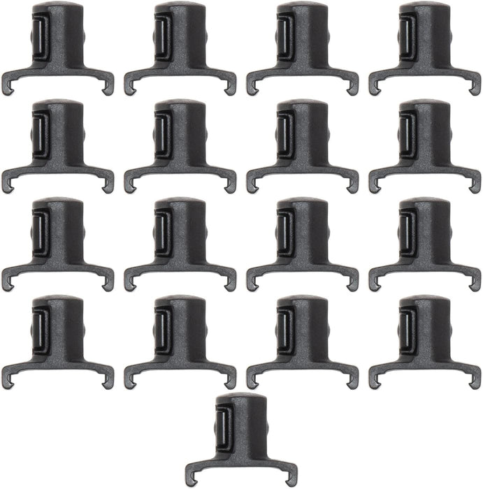 Ernst Manufacturing ERN8442 1/2 Inch Drive Dura-Pro Twist Lock Socket Clips – 15-Pack | Fits on Ernst Rail Socket Organizers | Holds Sockets Securely with Twist-Lock Mechanism | 96 Size Labels Include