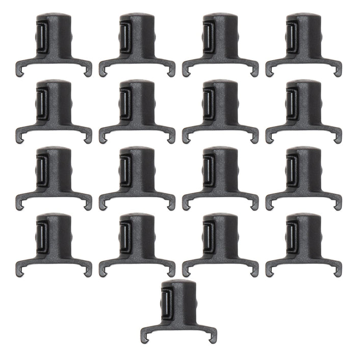 Ernst Manufacturing ERN8442 1/2 Inch Drive Dura-Pro Twist Lock Socket Clips – 15-Pack | Fits on Ernst Rail Socket Organizers | Holds Sockets Securely with Twist-Lock Mechanism | 96 Size Labels Include