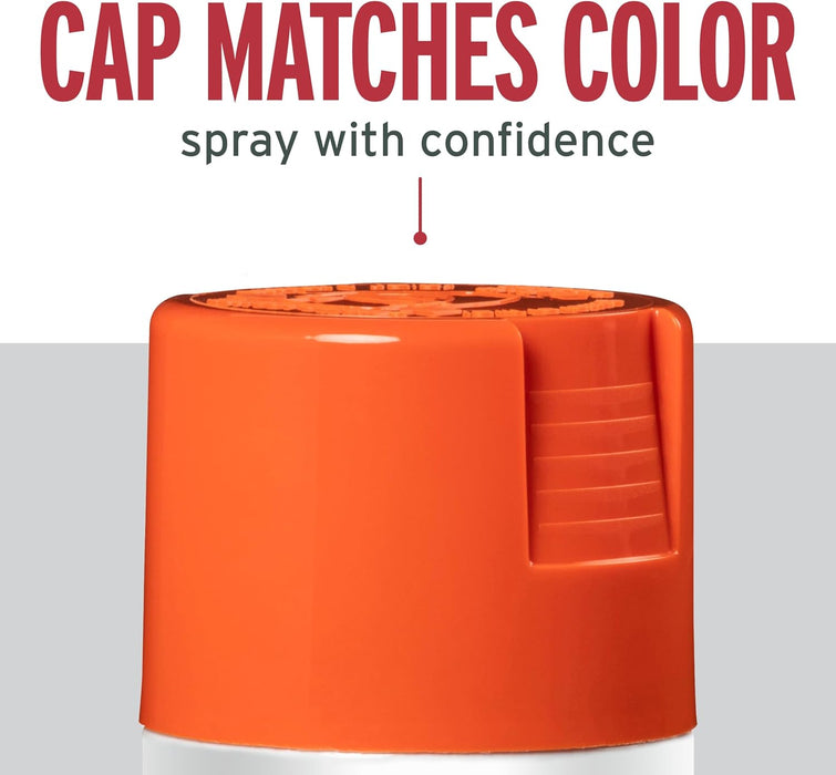 Rust-Oleum 214084 Stops Rust Spray Paint, 12 oz, Gloss Orange (Pack of 6)