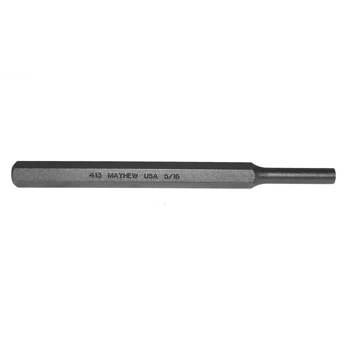 Mayhew Tools 71019 SAE Pin Punch, 5/16 x 1.25" Pin, 6" OAL x 7/16" Body, Shot Blast Finish