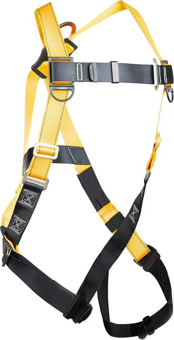 Guardian (00815) Rooftop Safety Kit - 50 ft Vertical Lifeline Assembly, Reusable Temper Anchor, Full Body Harness, Yellow Storage Bucket