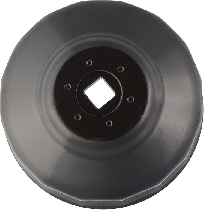 Steelman Low Profile Oil Filter Cap Wrench Socket 86mm x 16 Flute, ⅜-inch Drive, Heavy Duty Chrome Vanadium Steel