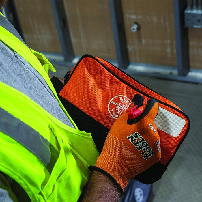 Klein Tools 55582 Double Zipper Bag, 10 x 6-Inch