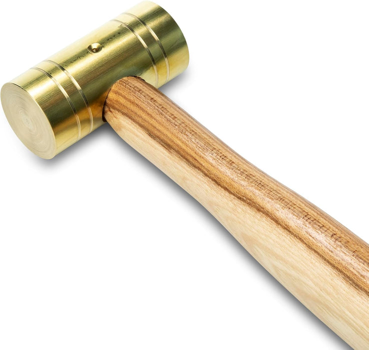 GEARWRENCH 81-111G Brass Hammer with Hickory Handle - 1 lb.