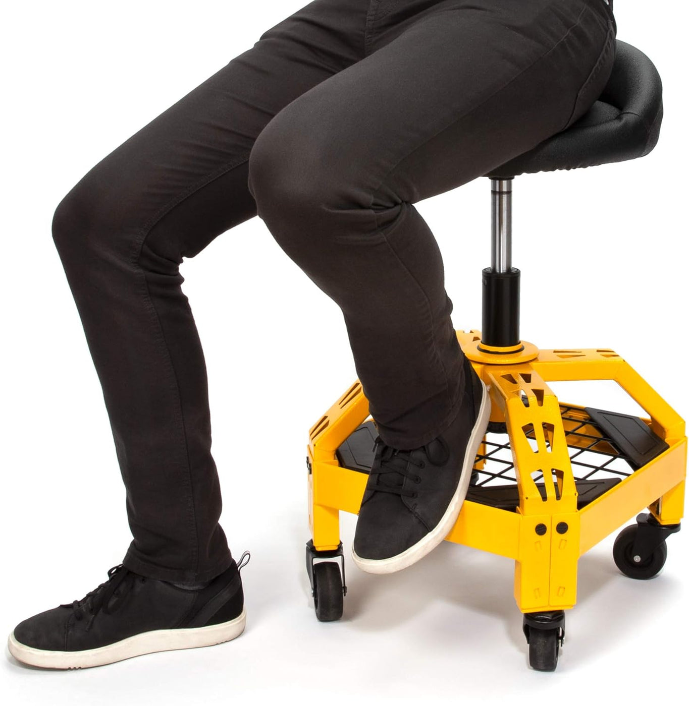 DEWALT DXSTAH025 Adjustable Shop Stool With Casters — Contractor Tool ...