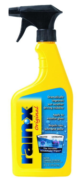 Rain-X 800002250 Glass Treatment Trigger, 16 Fl Oz, Exterior Glass Treatment to Dramatically Improve Wet Weather Driving Visibility During All Weather Conditions (Pack of 6)