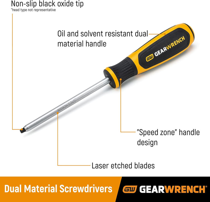 GEARWRENCH 80041H T9 x 60mm Mini Torx Dual Material Screwdriver