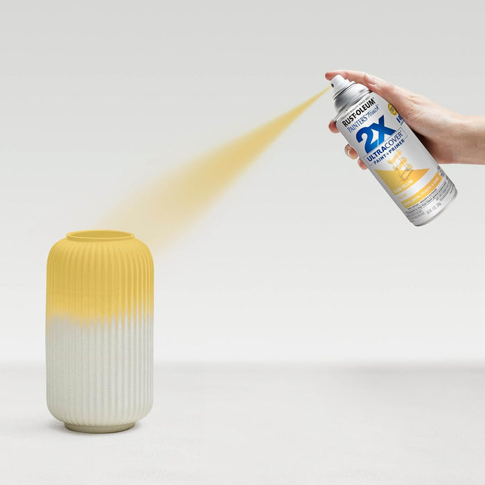 Rust-Oleum 249091 Painter's Touch 2X Ultra Cover Spray Paint, 12 oz, Gloss Warm Yellow (Pack of 1)
