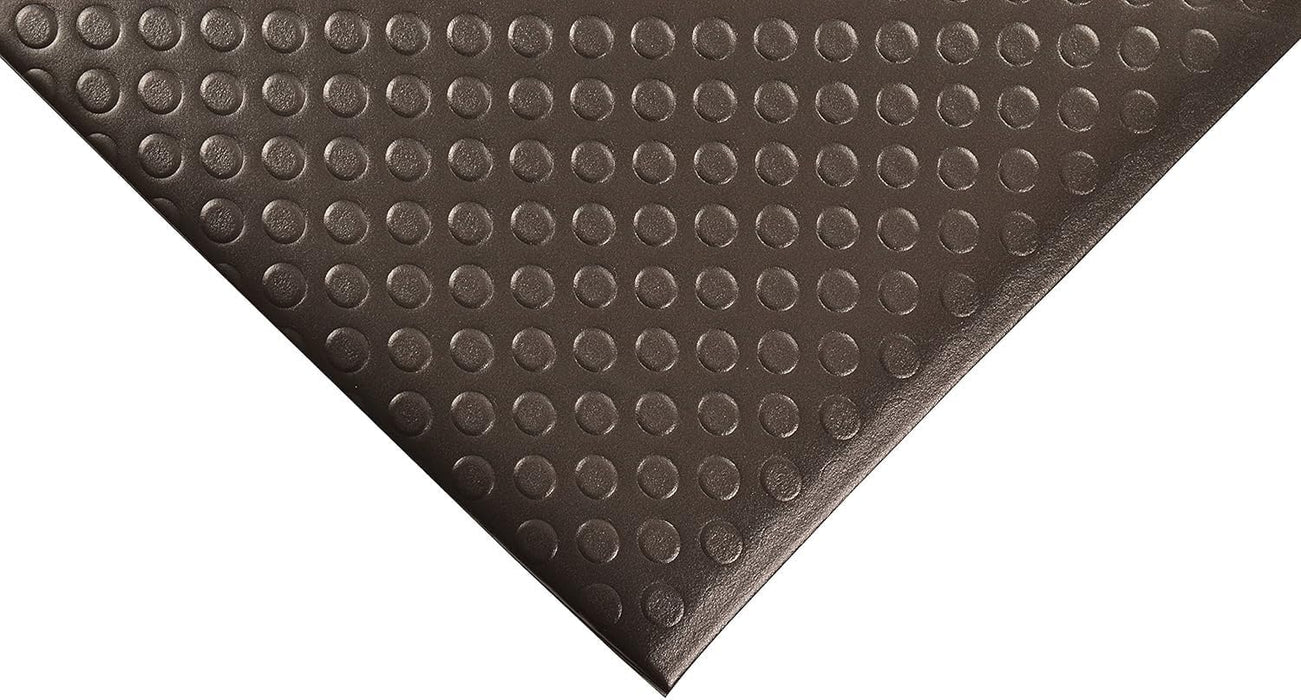 Notrax 417 Bubble Sof-Tred with Dyna-Shield 3' x 12' x 1/2" Anti Fatigue Mat, Slip Resistant Bubble Textured Surface, Ideal for Industrial and Commercial Workplaces, Black, 417S0312BL Black 3' x 12' x 1/2" Bubble Textured Surface