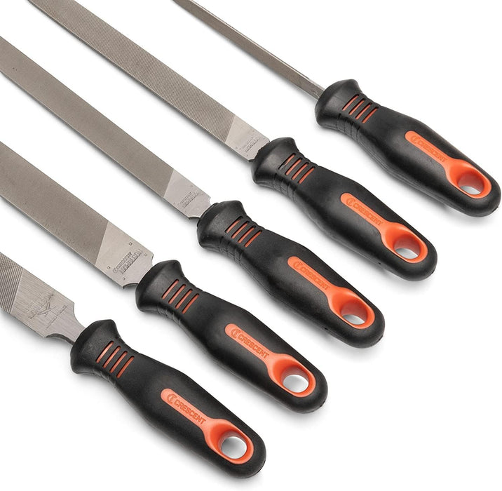 Crescent Nicholson 22040HNNN 5 Piece General Purpose File Set with Ergonomic Handles