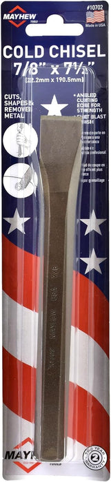 Mayhew Tools Select 10702 7/8-by-7-1/2-Inch Carded Cold Chisel