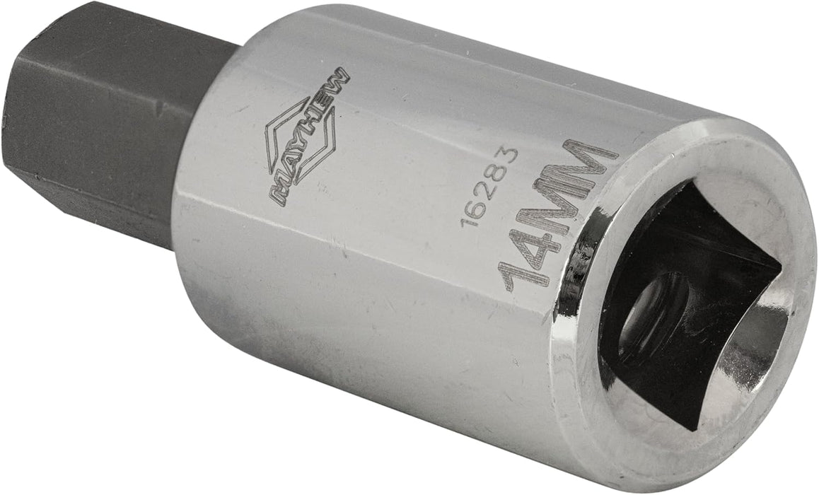 Mayhew Tools 16020 Metric Hex Socket Bit Set, Chrome Plated, 5-Piece Polished Chrome