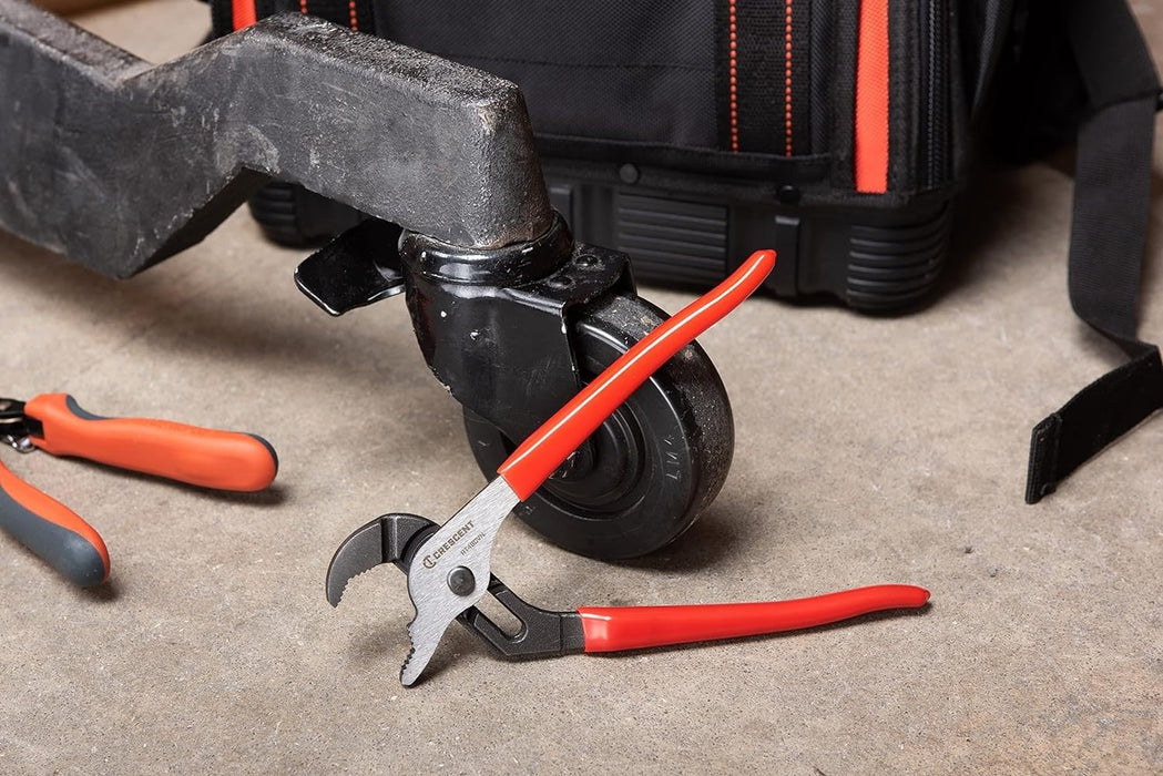 Crescent RT48CVN V-Jaw Tounge and Groove Dipped Grip Plier, 8" Size